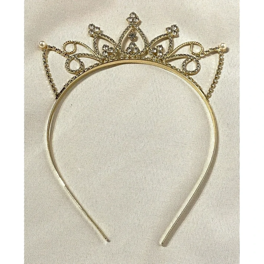 GIRLS HEADBAND‎ metal cat ear crown tiara
